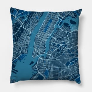 Manhattan - United States Peace City Map Pillow