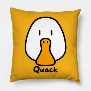 Duck go quack Pillow