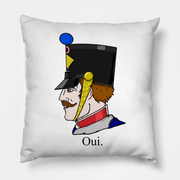 French Chad Pillow by EasleyDesigns