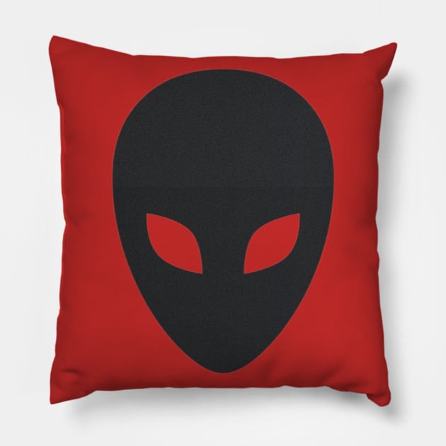 FACE OF THE BLACK ALIEN Pillow by RENAN1989