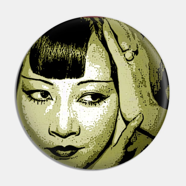 Anna May Wong moss grn Pin by JerryGranamanPhotos71