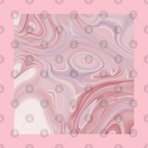 preppy modern chic marble pattern pastel pink swirl by Tina