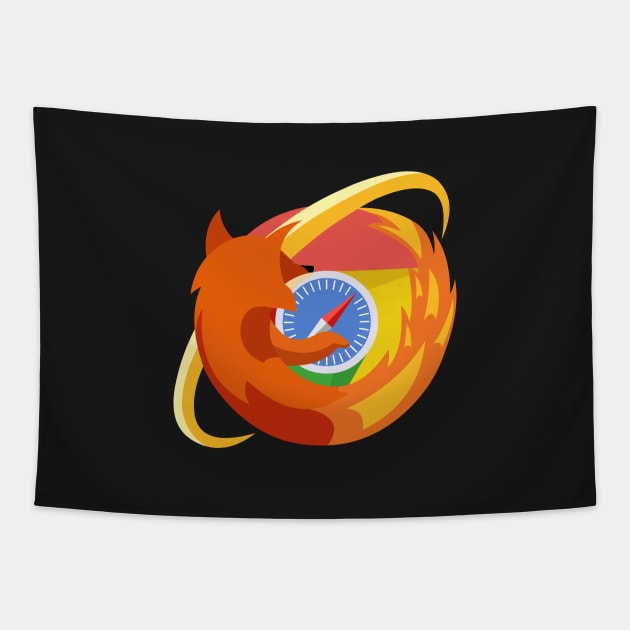 The Browser Pile-Up Tapestry by No_One