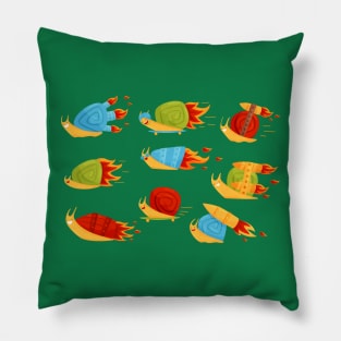 Snails Funny Turbo Collection Pillow