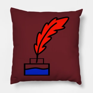 Writing Quill Pillow