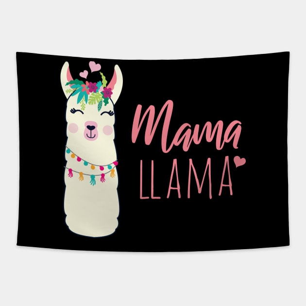 MAMA LLAMA lovely mother funny gift Tapestry by Midoart