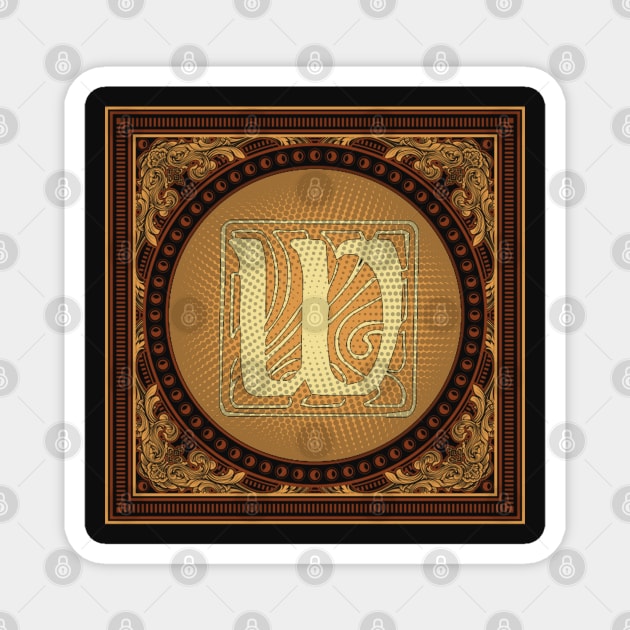 Letter W monogram Magnet by artsytee