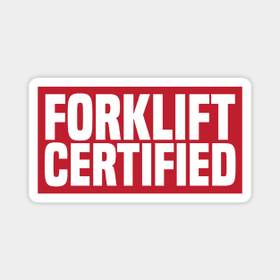 Forklift Certified Magnet