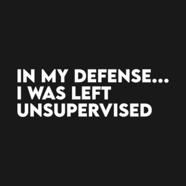 t shirt in my defence i was left unsupervised