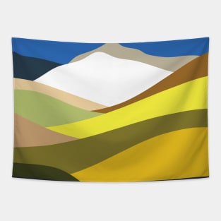 Colorful Salt Desert Mountains Tapestry