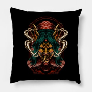 Horned demon Pillow