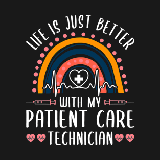 Patient Care Technician Wife Girlfriend PCT T-Shirt