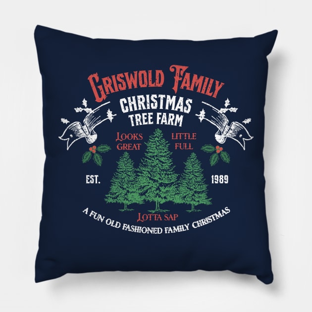 Griswold Family Christmas Tree Farm - Est. 1989 Pillow by BodinStreet