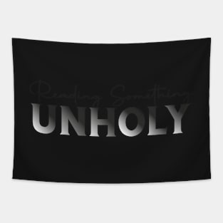 Reading Something Unholy Book Lover Sticker Bookish Vinyl Laptop Decal Booktok Gift Journal Stickers Reading Present Smut Library Spicy Reader Read Tapestry