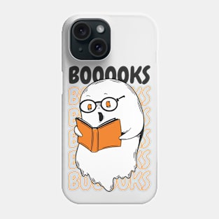 Funny Cartoon Ghost Reading Books // Ghost Booooks Boo Funny Halloween Phone Case