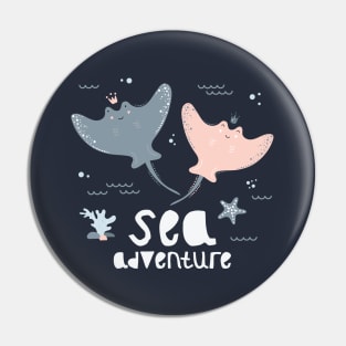 Rays Sea Adventure Pin