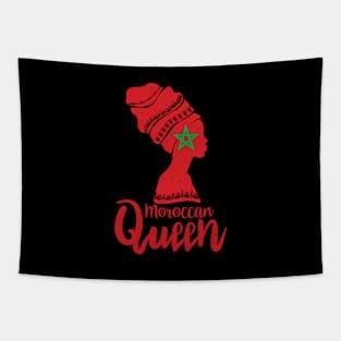 Moroccan Queen Morocco Flag Afro Roots Tapestry