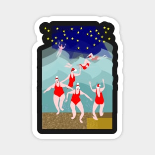 Wild Swimming at Christmas Magnet