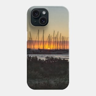 Sailboats at Sunset: A St Kilda Harbor Dreamscape Phone Case