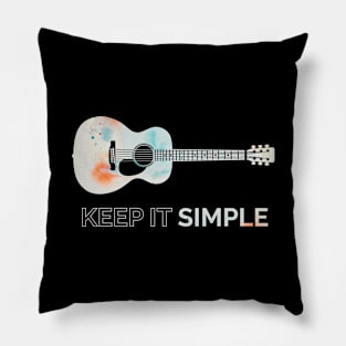 Keep It Simple Acoustic Guitar Texture Pillow