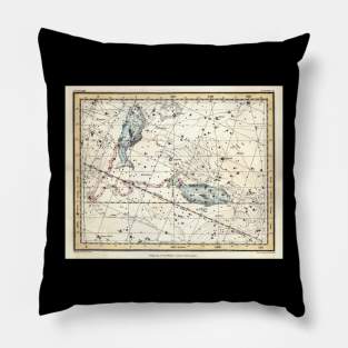 Pisces Constellation Celestial Atlas - Alexander Jamieson Pillow