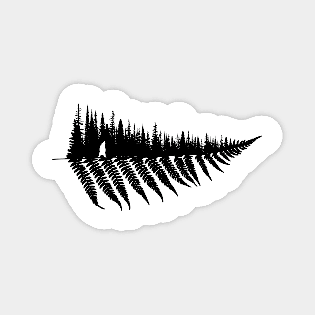 Forest Fern Magnet by Bongonation