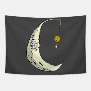 Trippy moon Tapestry