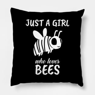 Just A Girl Who Loves Bees Pillow