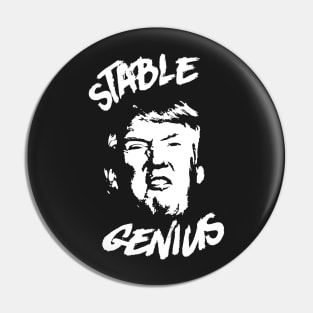 Stable Genius Trump Punk Rock Pin