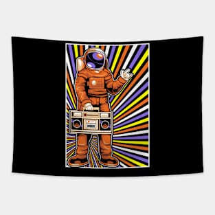 Astronaut Love Music Tapestry