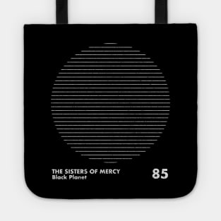 Black Planet / The Sisters Of Mercy / Minimalist Artwork Design Tote