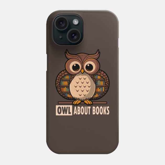 OWL About Books Phone Case by eriondesigns