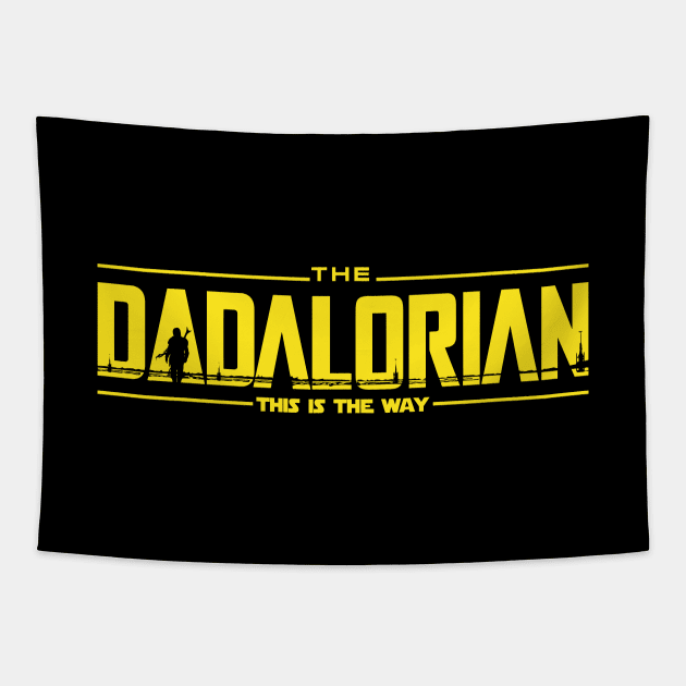 The Dadalorian Star Funny Father's Day Tapestry by truffela