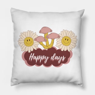 Happy days sunflower Pillow