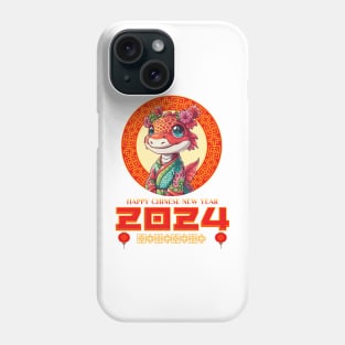 Cute Girl Dragon: Happy Chinese New Year 2024! Phone Case