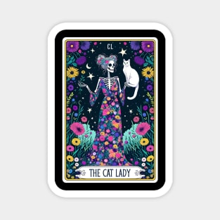 The Cat Lady Tarot Card Magnet