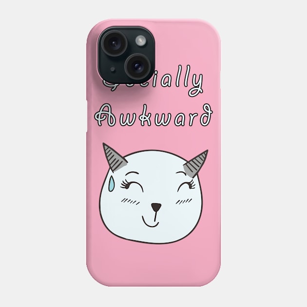 Socially Awkward Phone Case by lilmousepunk