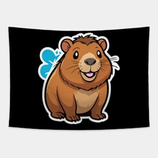 Funny Capybara Tapestry