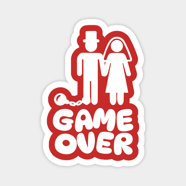 Funny Wedding Marriage Game Over Magnet by The WYLD Tribe