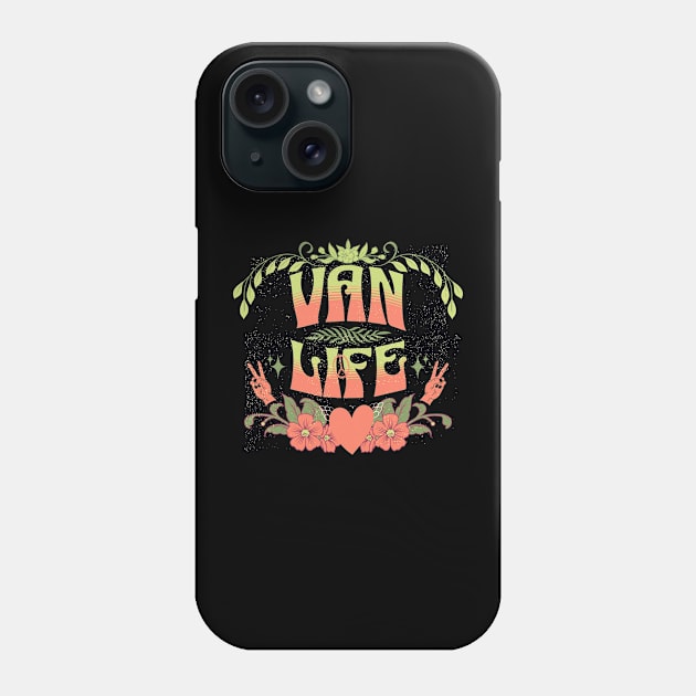 Van Life Peace Love Phone Case by Van Life Travel Adventure