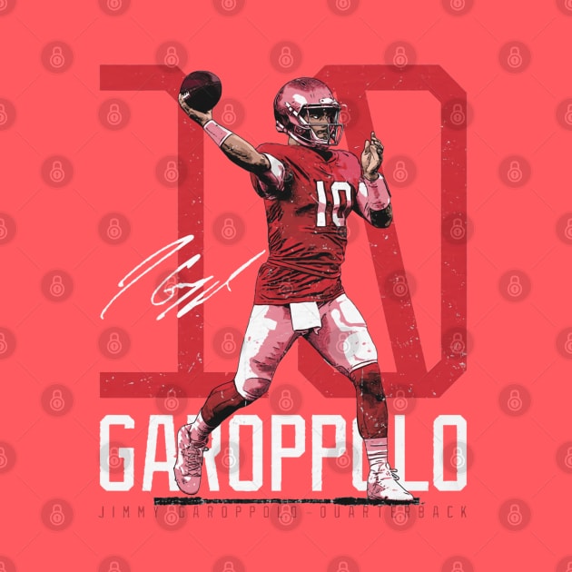 Jimmy Garoppolo San Francisco Bold Number by Chunta_Design