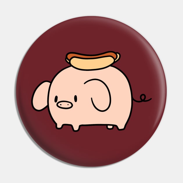 Hotdog Pig Pin by saradaboru