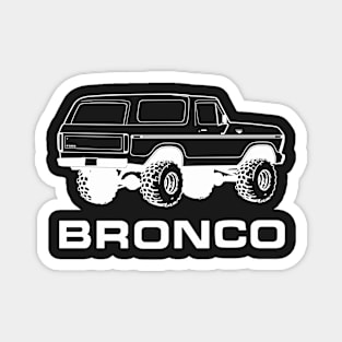 1978-1979 Bronco Rear, White Print Magnet