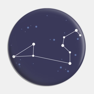 Leo Constellation Pin