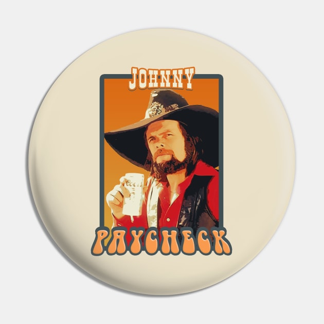 Johnny Paycheck // Retro Pin by Mandegraph