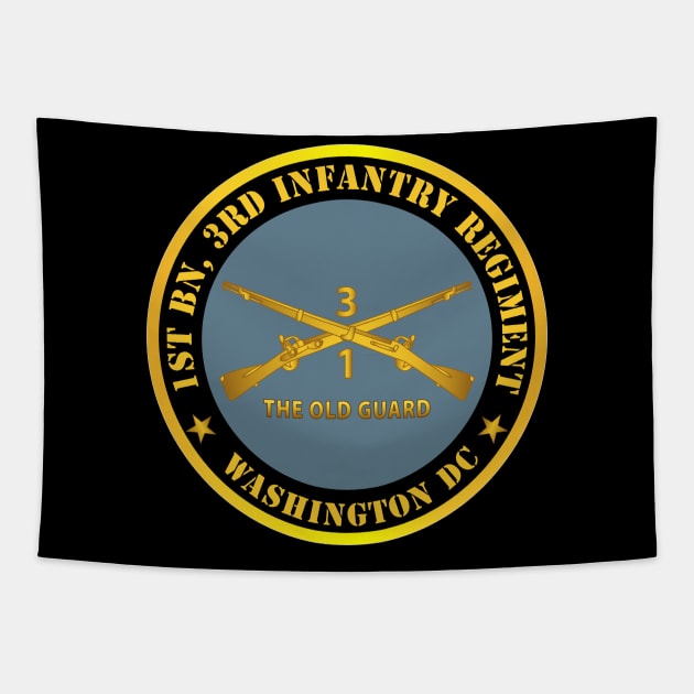 1st Bn 3rd Infantry Regiment - Washington DC - The Old Guard w Inf Branch Tapestry by twix123844