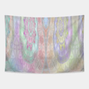 Pastel Girly Rainbow Swirls Tapestry