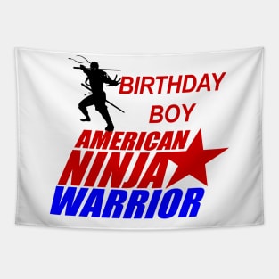 American Ninja Warrior of Birthday Boy Tapestry
