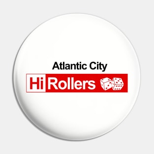 Defunct Atlanta City Hi Rollers Basketball CBA Pin