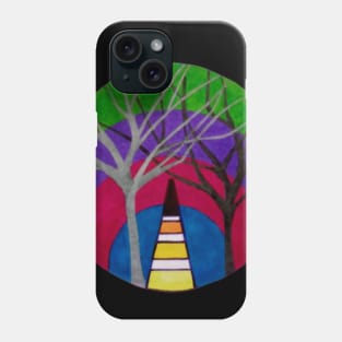 Geometric Art With Trees Phone Case